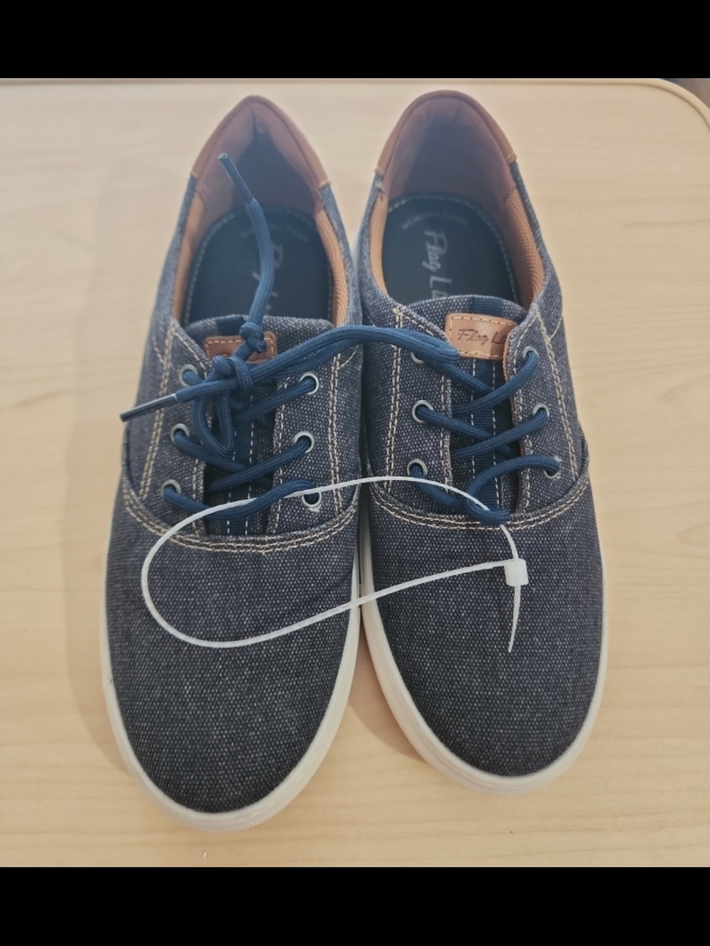 New Casual Navy Canvas Kids Sneakers